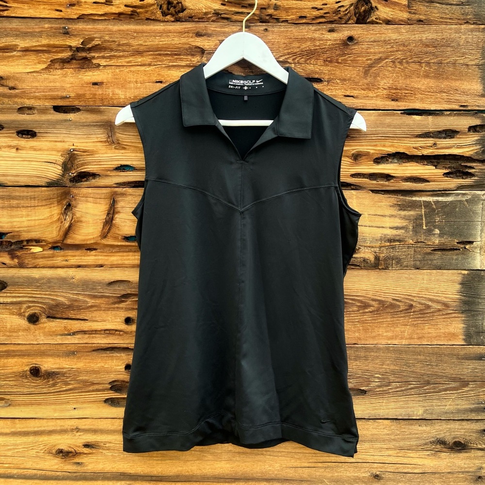 NIKE | Golf Women’s Collared Black Tank Top M